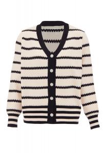 Толстовка SANIKA Strickjacke, кремовый черный