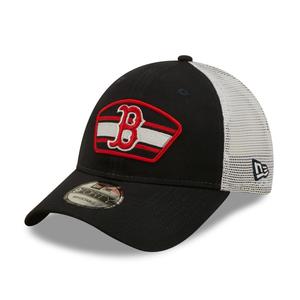 Мужская кепка New Era темно-синего/белого цвета с нашивкой-логотипом Boston Red Sox 9FORTY Trucker Snapback