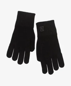 Перчатки из шерстяной трикотажной резинки