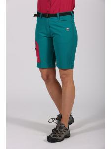 Maul Sport Трекинговые шорты-бермуды "Laval 3XT" в петролейно-фуксиевом цвете