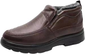 Мужские зимние повседневные ботинки, водонепроницаемые, противоскользящие, для прогулок на улице, с мягкой теплой подкладкой, теплые снегоступы Zplmide, коричневый