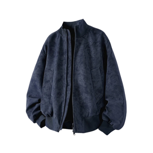 X1617 Куртка Unisex Blue Baseball Collar Moderate