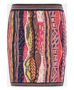 Жаккардовая юбка миди Carlo Colucci, красный