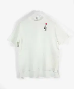 Пуловер из атласа с добавлением хлопка, сшитый спереди и сзади Studio Picone, цвет White(090)