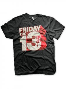 Футболка Block Logo Big Tall T-Shirt черного цвета Friday The 13th