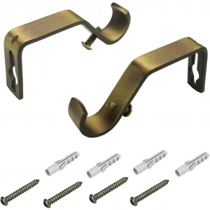 Кронштейны для карнизов Ø 16 мм Liedeco, Messingfarben/antik