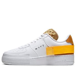 Кроссовки air force 1 тип Nike, золотой