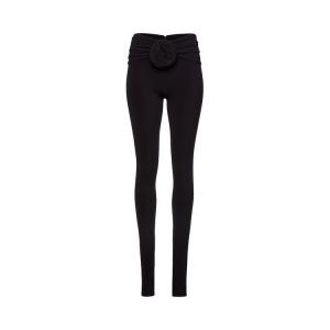 Леггинсы Magda Butrym Leggings W/ Flower Embellished 'Black'