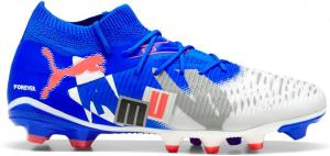 Футбольные бутсы Puma Men's Future 8 Match для твердого и искусственного покрытия, черный/красный/синий/серый/белый