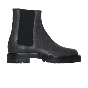 Кроссовки Maison Margiela Tabi County Combat High 'Black Scratched Leather', черный
