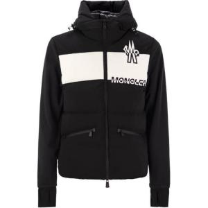 Moncler Grenoble Толстовка с капюшоном и логотипом, Black