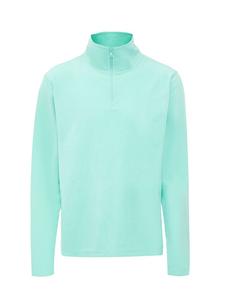 MO Мужской флисовый пуловер бирюзового цвета