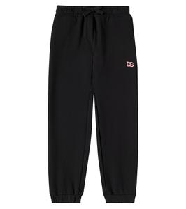 Хлопковые спортивные штаны DG Dolce&Gabbana Kids, Nero
