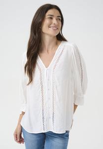 Блузка на пуговицах BILLIE Cream, белый