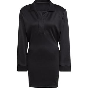 Adidas Originals Женское черное платье с длинными рукавами