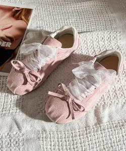 Кроссовки с дизайном в виде кружевной ленты Aimoha - Select -, цвет Pink