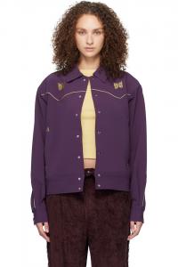 Ковбойская куртка с кантом Needles, фиолетовый