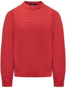 Джемпер DSQUARED2 с вышитым логотипом, красный