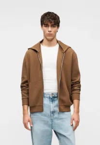 Худи унисекс с вафельной текстурой, свободного кроя, на молнии. Yourturn, Coffee Liqueur