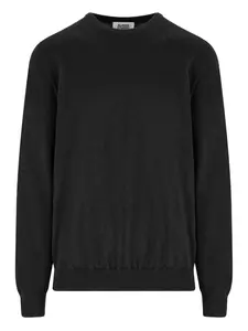 Кашемировый свитер с круглым вырезом ALPHA STUDIO, черный