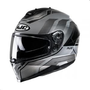 Шлем мотоциклетный HJC C70 Nian X-Small, серый / черный