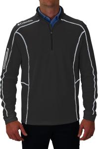 Columbia Men's OMNI WICK Shotgun 1/4 Zip Pullover Breathable Long Sleeve, Forged Iron