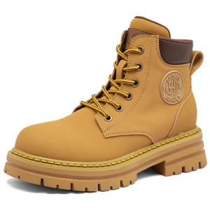 Seasonal products Желтые короткие ботинки Martin 5,5 см унисекс с флисовой подкладкой, цвет Yellow Fleece-Lined