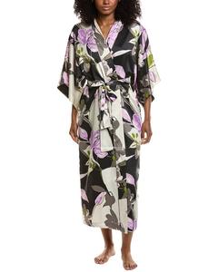 Атласный халат Натори Цубаки Natori, черный