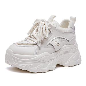 Дышащие легкие низкие кроссовки для увеличения роста, женские SENJIALUO, Beige