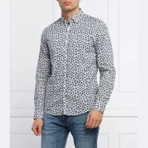 Льняная рубашка 15 jjsh-19heli-w современного кроя Joop!, белый