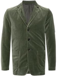 ASPESI бархатный однобортный блейзер, зеленый