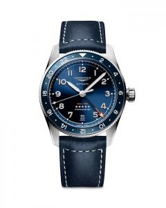 Часы Longines Spirit Zulu Time, 39 мм, синий