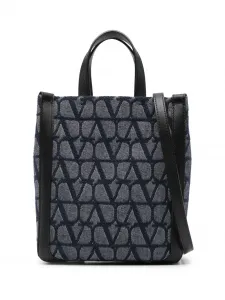 Сумка-тоут с узором Toile Iconographe VALENTINO GARAVANI, синий