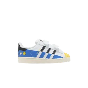 Кроссовки LEGO x Superstar CF I 'White Blue Yellow', синий
