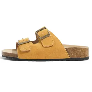 Тапочки-слайды женские, нескользящие, лимонные Lan Miao, Lemon