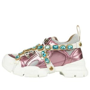 Кроссовки flashtrek 'pink crystals' Gucci, розовый