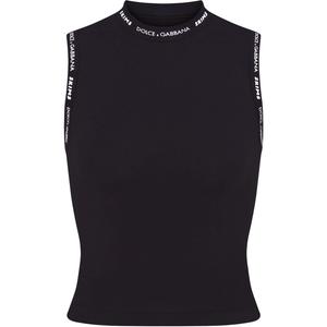 Футболка-поло Dolce&Gabbana Cotton Jersey Mock Neck Onyx Skims, Onyx/Onyx