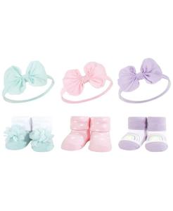 Прекрасный подарочный набор: повязка на голову и носки Hudson Baby, Purple mint
