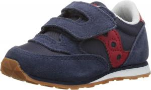 Кроссовки Saucony Unisex-Child Originals Jazz на липучке (для малышей/детей младшего возраста), красный/синий/темно-синий