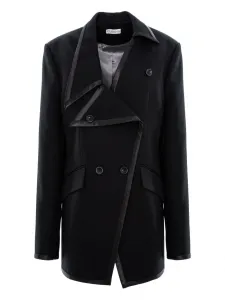 Двубортный блейзер MIRA Cuanna, черный