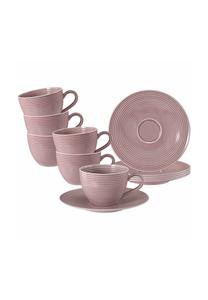 Набор из 6 кофейных чашек с блюдцами Beat Color Glaze 260 мл Beat Seltmann Weiden, лососёвый