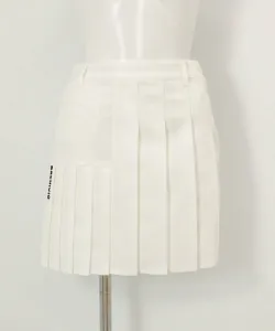 Смешанная плиссированная юбка Archivio, цвет White(090)