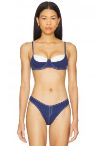 X Bella Hadid Jolene бикини верх Frankies Bikinis, summer denim