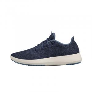 Allbirds Кроссовки Wool Runner Mizzles с низким верхом, устойчивые к истиранию, женские, Wilderness Star, синие