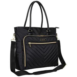 Сумка-тоут Kenneth Cole Reaction Chelsea Chevron с 15-дюймовым экраном для ноутбука и планшета, черный