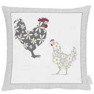 Наволочка 6711 Apelt, Grau-weiß-rot