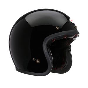 Сертифицированный шлем 3/4 CCCECEDOT из композитного волокна / углеродного волокна для мотоциклов BELL, ярко-черный