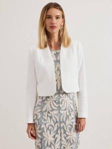 Текстурированная укороченная куртка Olivia Phase Eight, Ivory