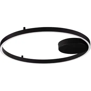 Потолочный светильник HEDRA LED-модуль 1 шт. Теплый белый Nova Luce, черный