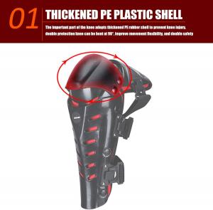 1 пара мотоциклетных наколенников для защиты, защита для мотокросса, езды на мотоцикле, гонок, активного отдыха, защитные наколенники для мотоцикла, велоспорта и горного велосипеда HGTRH, Black